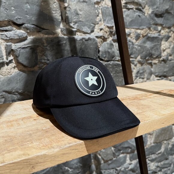 Dior Black D-Player Star Logo Baseball Cap - Picture 4 of 11